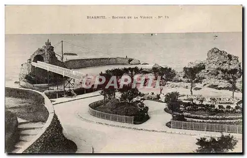 Cartes postales Biarritz Rocher de la Vierge