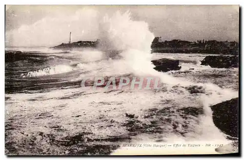 Cartes postales Biarritz Eifet de Vagues