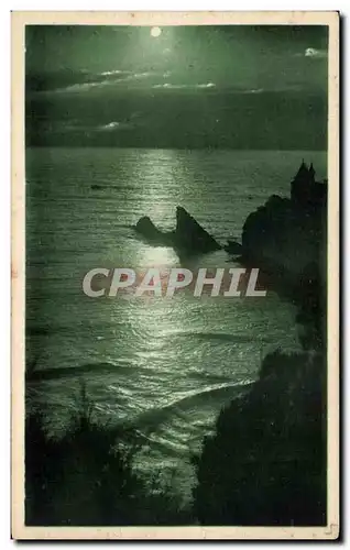 Cartes postales Biarritz Contre jour a la Cote des basques