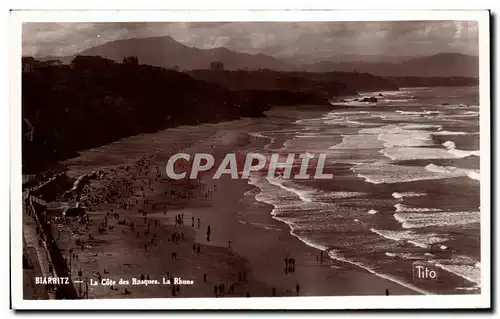 Cartes postales Biarritz La Cote des Basques La Rhose