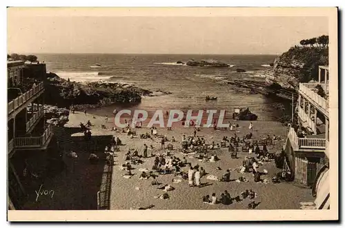 Ansichtskarte AK Biarritz La Plage du Port Vieux