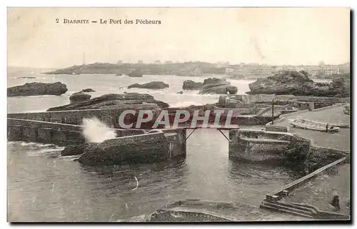 Cartes postales Biarritz Le port des Pecheurs