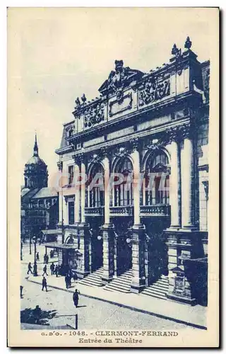 Cartes postales Clermont Ferrand Entree du theatre