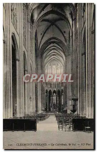 Cartes postales Clermont Ferrand La Cathedrale la Nef