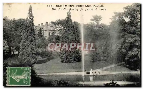 Ansichtskarte AK Clermont Ferrand du Jardin Lecoq Je pense a Vous