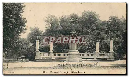 Cartes postales Clermont Ferrand Blaise Pascal