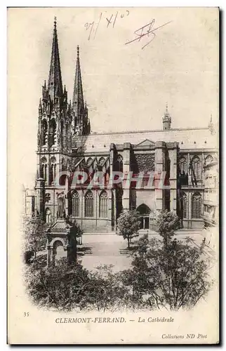 Cartes postales Clermont Ferrand La Cathedrale