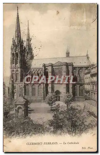 Cartes postales Clermont Ferrand La Cathedrale