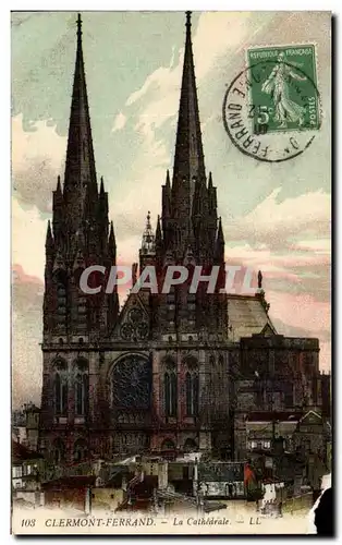 Cartes postales Clermont Ferrand La Cathedrale