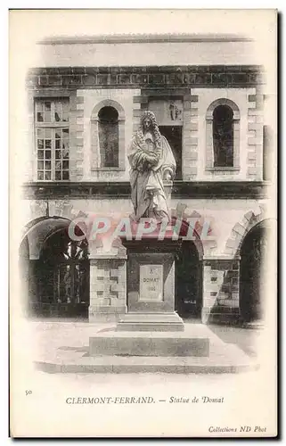 Cartes postales Clermont Ferrand Statue de Domat