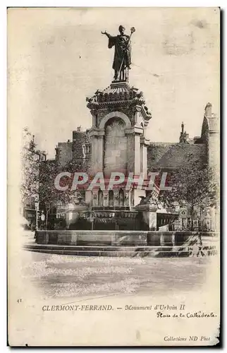 Cartes postales Clermont Ferrand Monument d&#39Urbain II