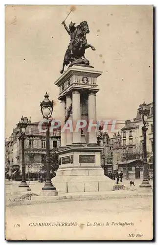 Cartes postales Clermont Ferrand La Statue de Vercingetriox