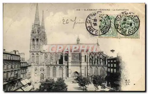 Cartes postales Clermont Ferrand La Cathedrale