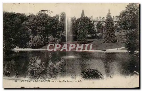 Cartes postales Clermont Ferrand Le Jardin Lecoq