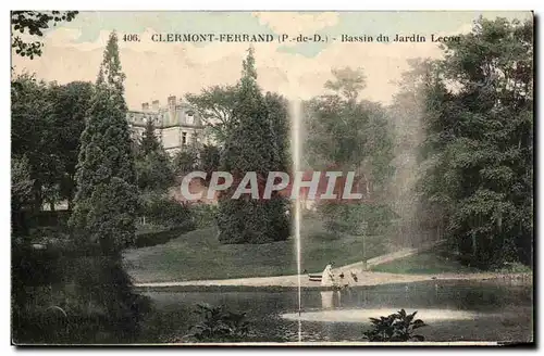 Cartes postales Clermont Ferrand Bassin du Jardin Lecoq