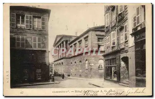 Cartes postales Clermont Fd Hotel de Ville