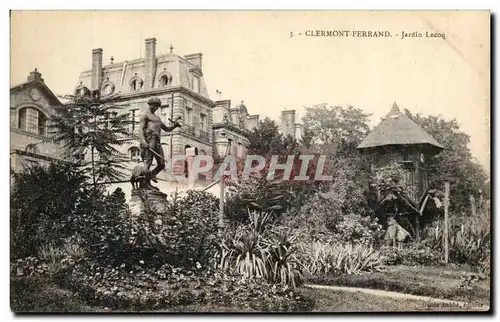 Cartes postales Clermont Ferrand Jardin Lecoq