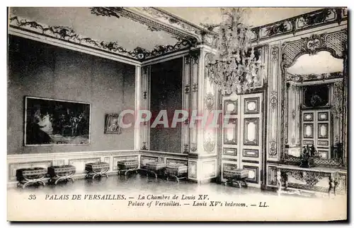 Ansichtskarte AK Palais De Versailles la Chambre de Louis XV
