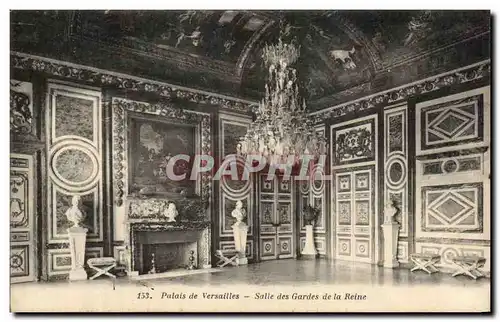 Cartes postales Palais de Versailles Salle des Gardes de la Reine