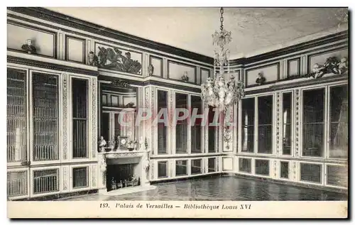Cartes postales Palais de Versailles Bibliotheque Louis XVI