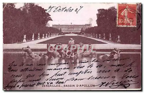 Cartes postales Versailles Bassin D&#39Apollon