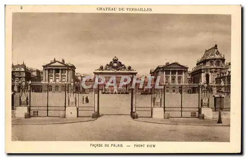 Ansichtskarte AK Chateau De Versailles Facade Du Palais