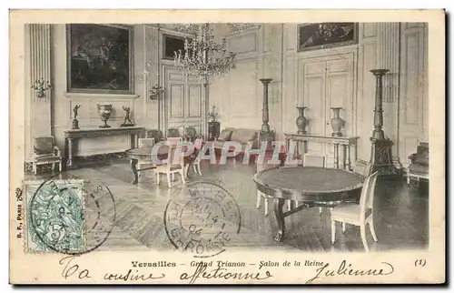 Cartes postales Versailles Grand Trianon Salon de la Reine