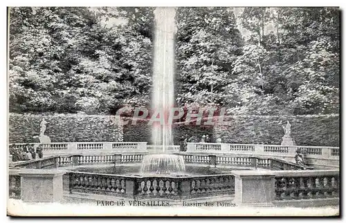 Cartes postales Parc de Versailles Bassin des Domes