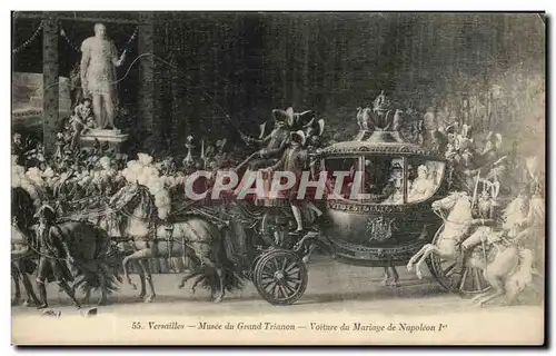 Cartes postales Versailles Musee Grand Trianon Voiture du Mariage de Napoleon 1er