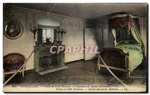 Cartes postales Versailles Palais du Grand Trianon Chambre de Marie Antoinette