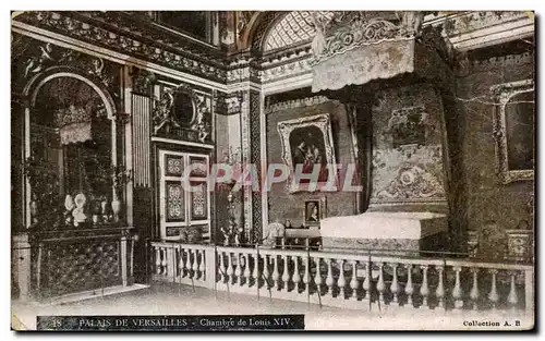 Cartes postales Palais De Versailles Chambre de Louis XIV