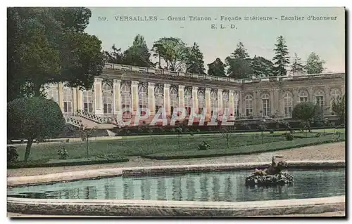 Cartes postales Versailles Grand Trianon Facade interieure Escalier d&#39honneur