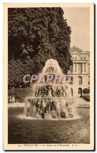 Cartes postales Versailles Le Bassin de la Pyramide