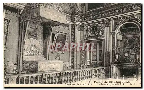 Ansichtskarte AK Palais de Versailles Chambre de Louis XIV