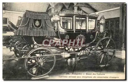 Cartes postales Versailles Musee des Voitures Carrosse servant aux receptions des souverains etrangers