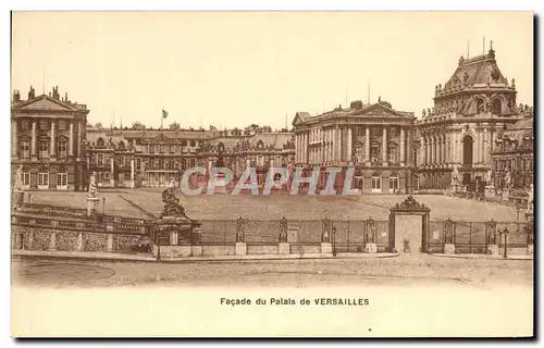 Cartes postales Facade du Palais de Versailles