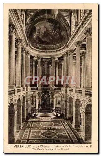 Cartes postales Versailles Le Chateau Interieur de la Chapelle