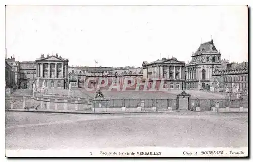 Cartes postales Facade du Palais de Versailles