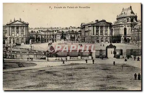 Cartes postales Facade du Palais de Versailles