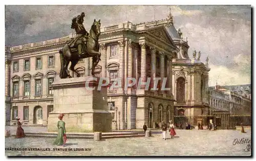 Ansichtskarte AK Chateau De Versailles Statue De Louis XIV