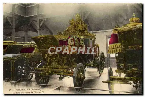 Cartes postales Versailles Voiture du Sacre de Charles X