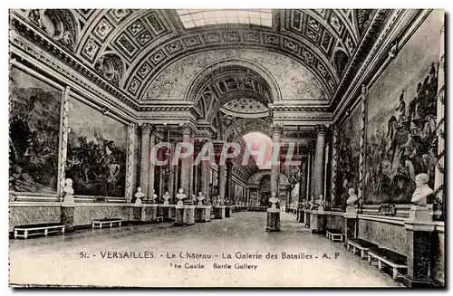 Cartes postales Versailles Le Chateau La Galerie des Batailles