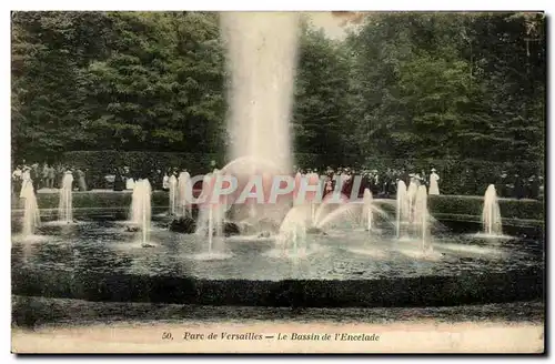 Cartes postales Parc de Versailles Le Bassin de l&#39Encelade