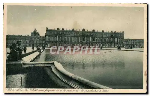 Ansichtskarte AK Versailles Le Chateau facade sur le parc et le parterre d&#39eau