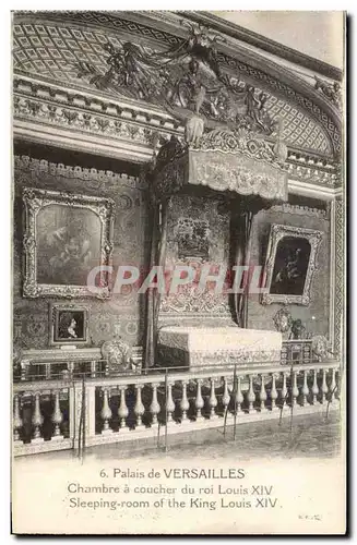 Ansichtskarte AK Palais de Versailles Chambre a coucher du roi Louis XV