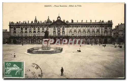 Cartes postales Nancy Place Stanislas Hotel de Ville