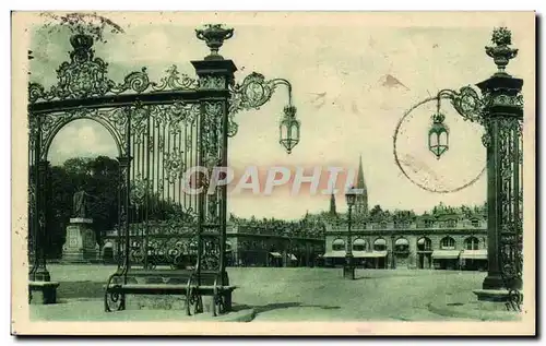 Cartes postales Nancy Place Stanislas Grilles de Jean Lamour