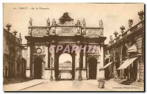 Cartes postales Nancy Arc de Triomphe