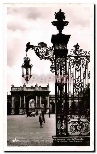 Cartes postales Nancy Arc de Triomphe et Gmlles Jean Lamour