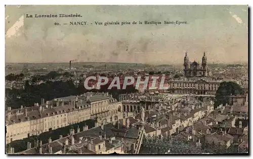 Ansichtskarte AK Nancy vue generale prise de la Basilique Saint Epvre